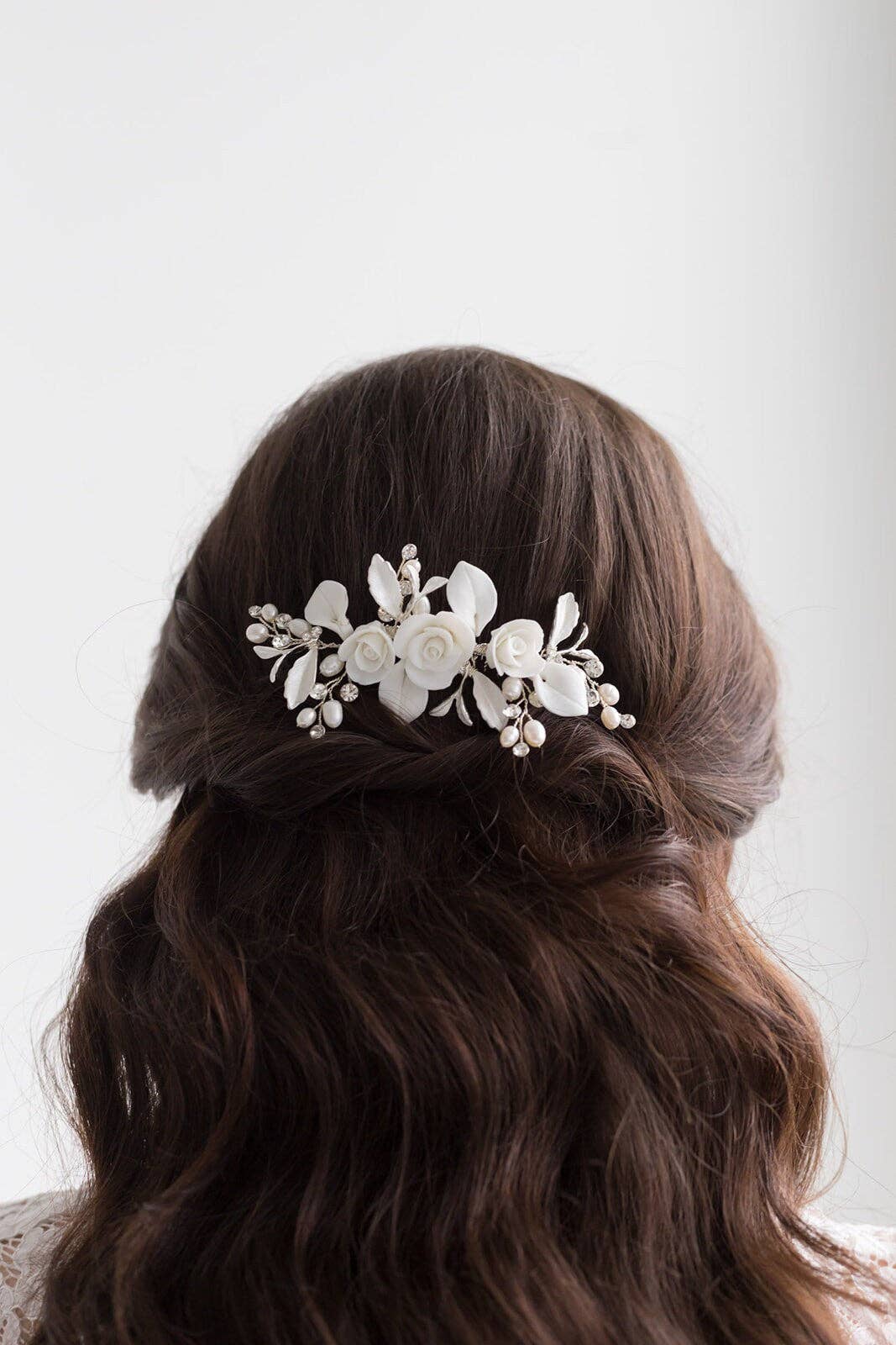 Rose Petals Flower Comb