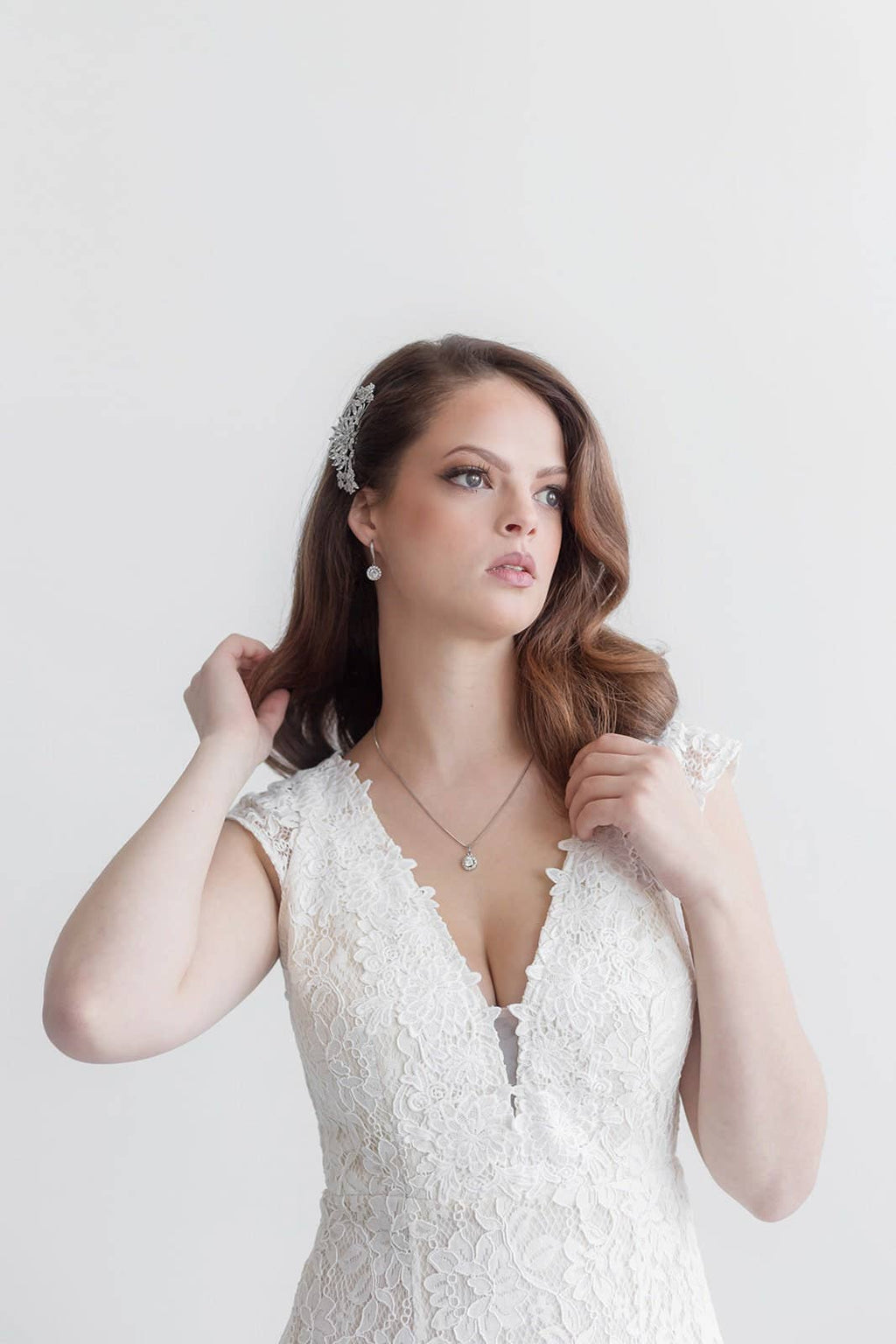 Milan CZ Bridal Comb