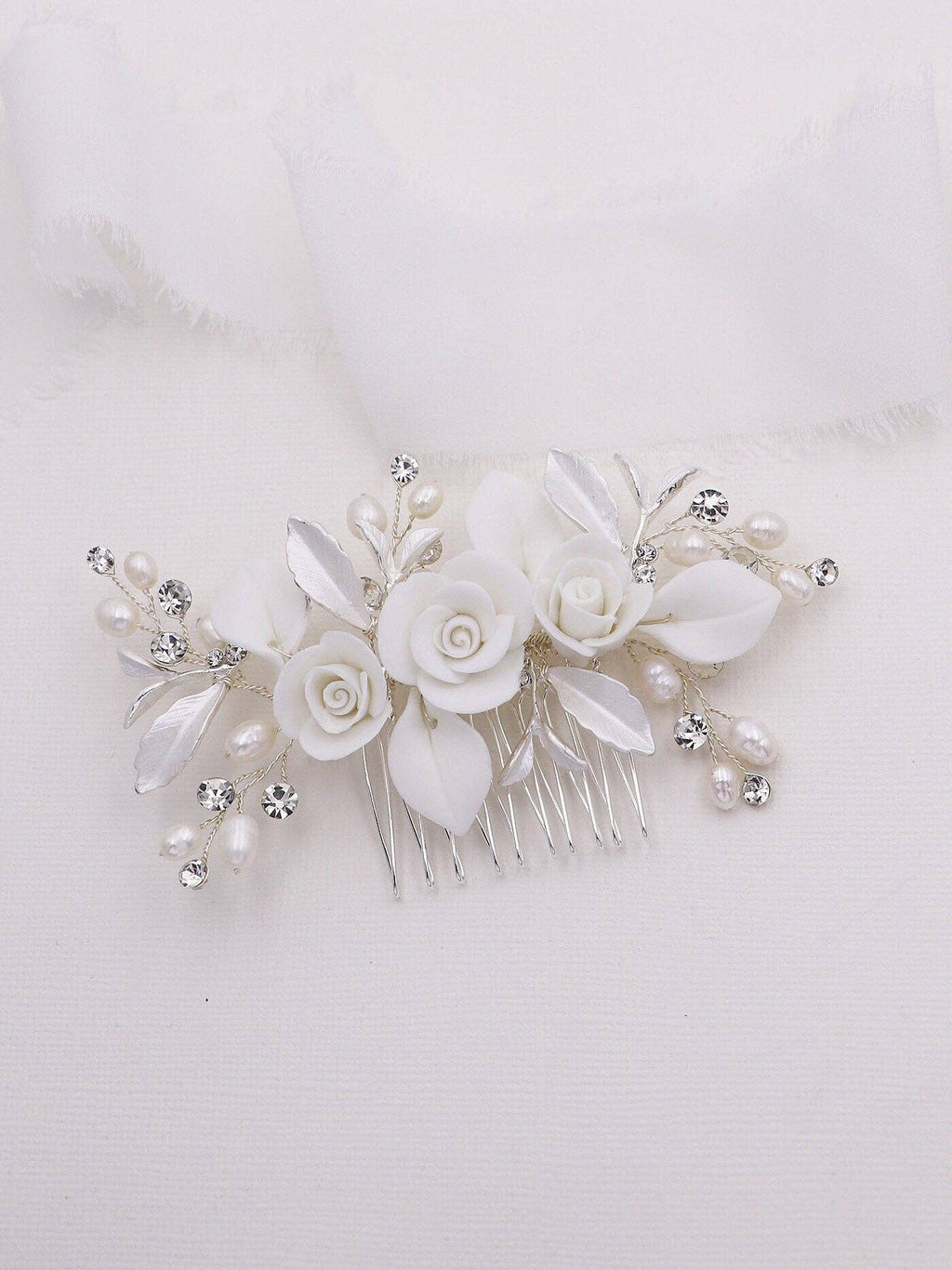 Rose Petals Flower Comb
