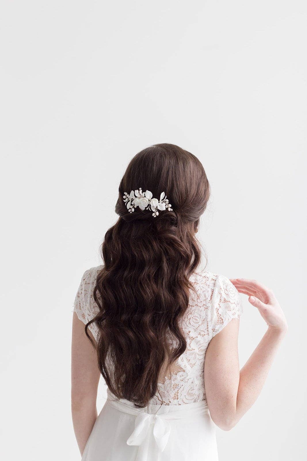 Rose Petals Flower Comb